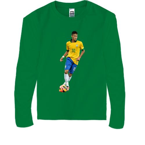 Детская футболка с длинным рукавом с Neymar Brazil