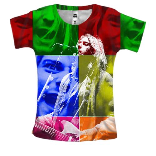 Жіноча 3D футболка Kurt Donald Cobain