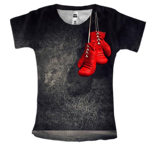 Жіноча 3D футболка Боксерські рукавички