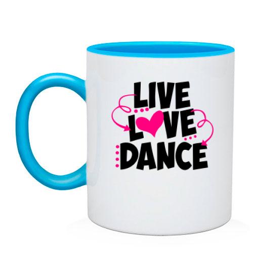 Чашка Live love dance