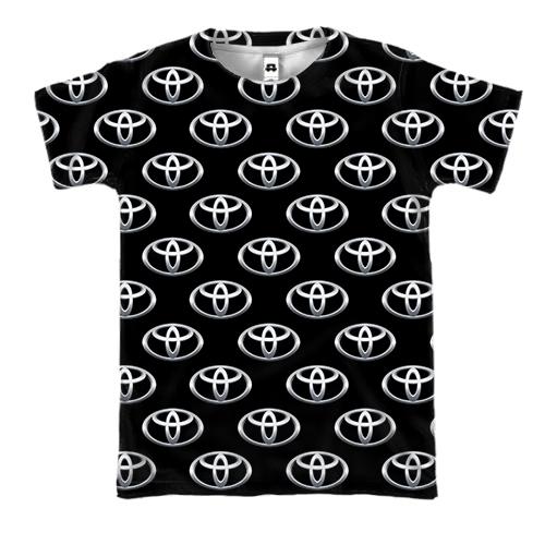 3D футболка с логотипом Toyota