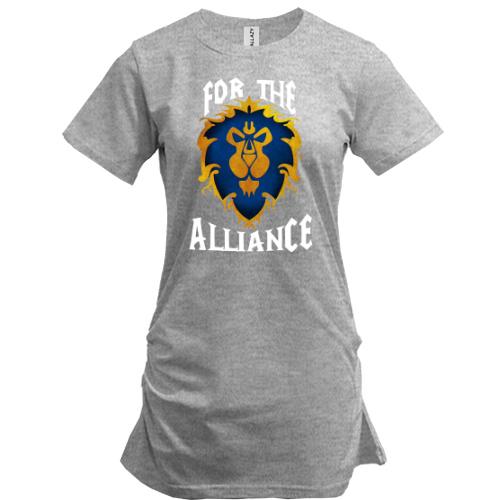 Подовжена футболка For the alliance