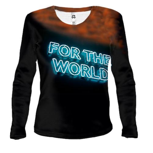 Женский 3D лонгслив For the world