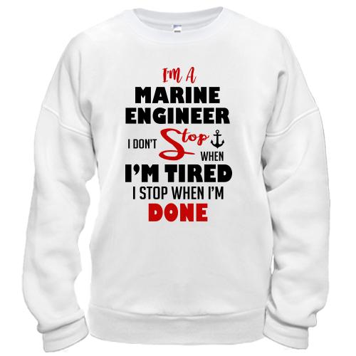 Світшот I'm marine engineer