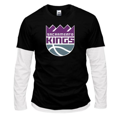 Комбинированный лонгслив Sacramento Kings (2)