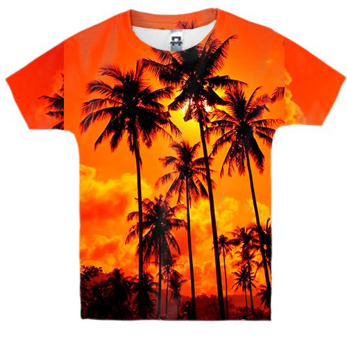 Детская 3D футболка Закат в Тайланде