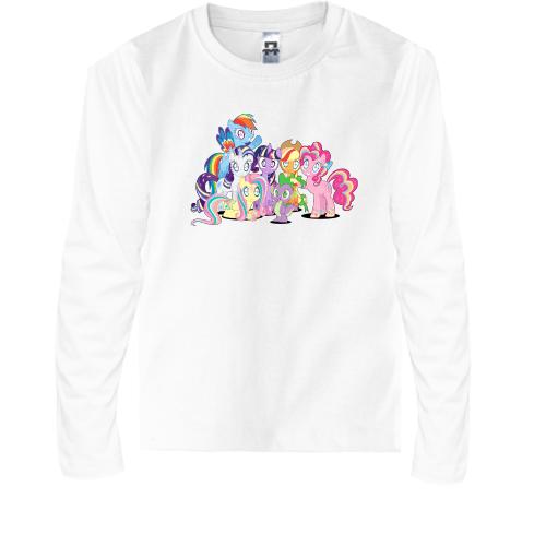 Дитячий лонгслів з поні з мультфільму My Little Pony