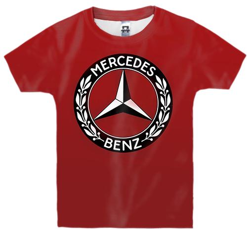 Дитяча 3D футболка со старым логотипом Mercedes Benz