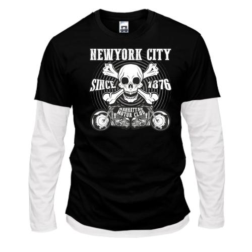 Комбінований лонгслів new york city motor club