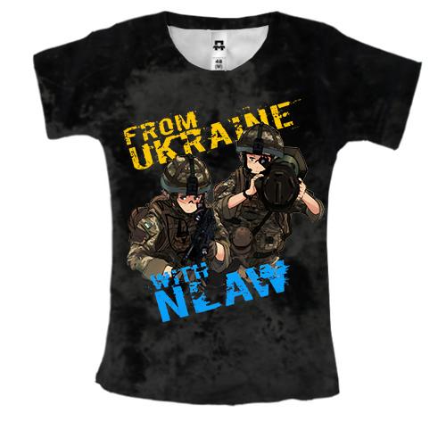 Жіноча 3D футболка From Ukraine With NLAW