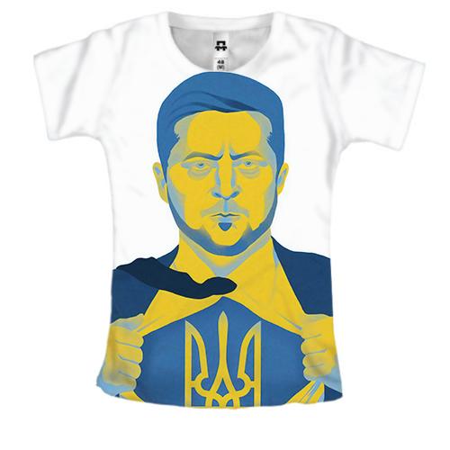 Женская 3D футболка I am Ukrainian