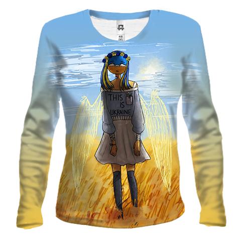 Женский 3D лонгслив This is Ukraine