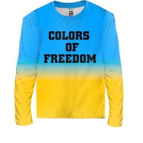 Детский 3D лонгслив Colors Of Freedom