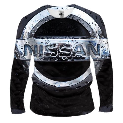 Чоловічий 3D лонгслів з логотипом Nissan