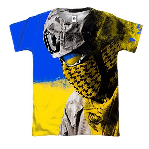 3D футболка Украинский солдат