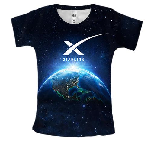 Женская 3D футболка Starlink