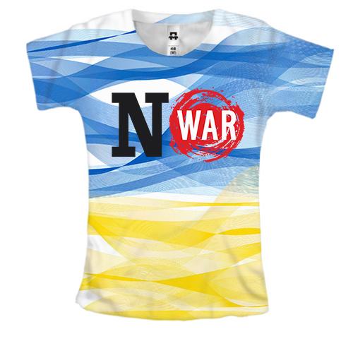 Жіноча 3D футболка No War In Ukraine