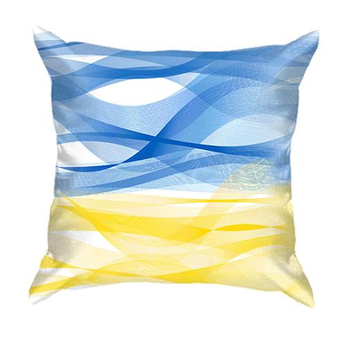 3D подушка Украинские волны