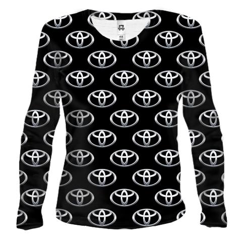 Жіночий 3D лонгслів з логотипом Toyota