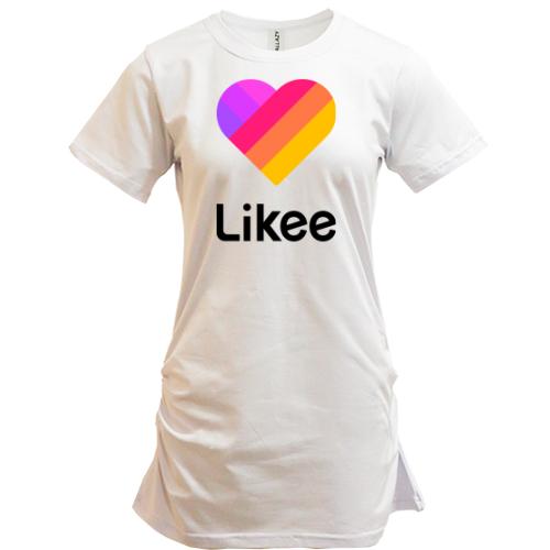 Подовжена футболка з логотипом Likee