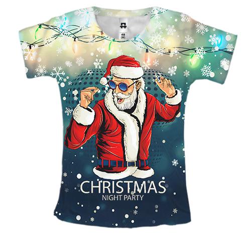 Жіноча 3D футболка Christmas Night Party