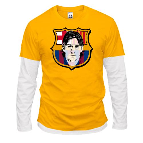 Лонгслив комби с Messi