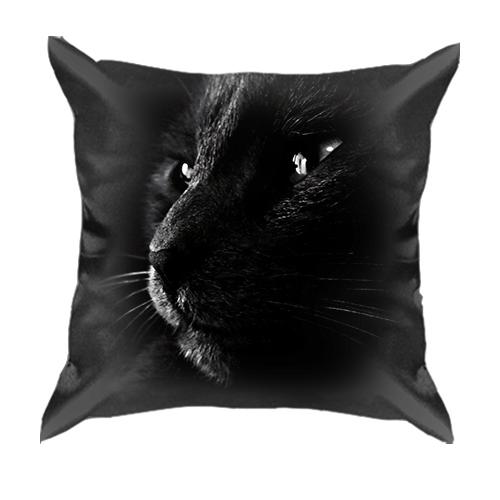 3D подушка Чорний кіт