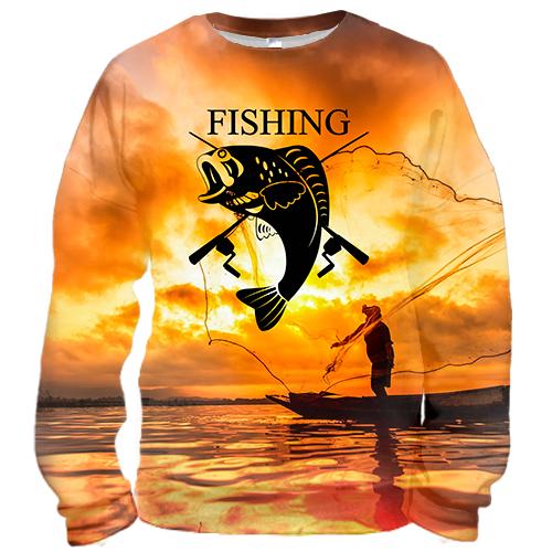 3D свитшот Fishing