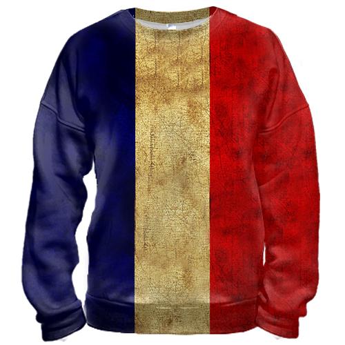 3D світшот з прапором Франції