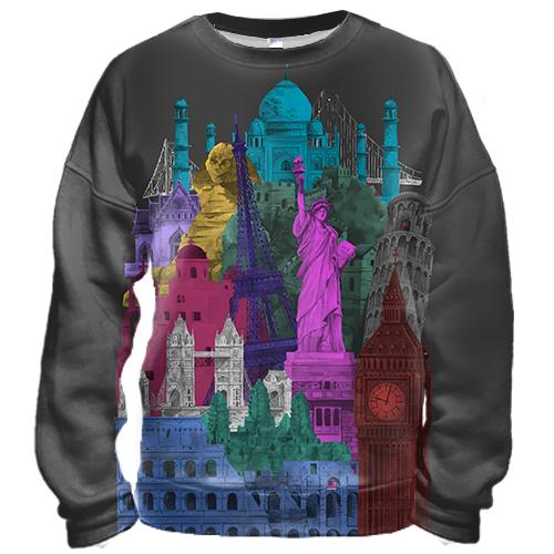 3D свитшот World Attractions