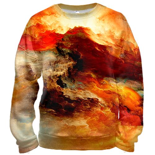 3D свитшот Stormy sky 5