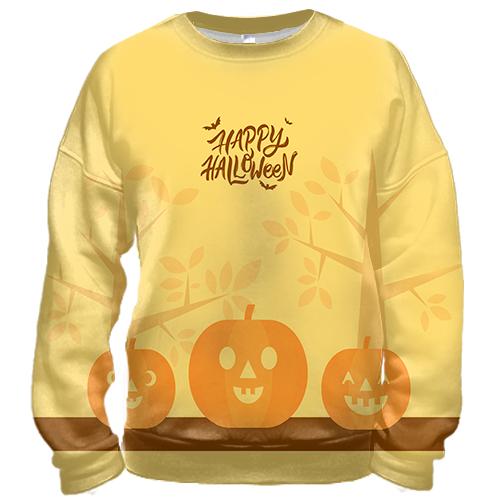 3D світшот Happy Halloween art