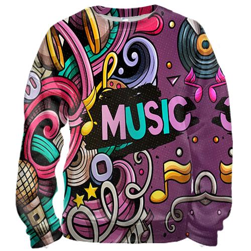 3D світшот Music