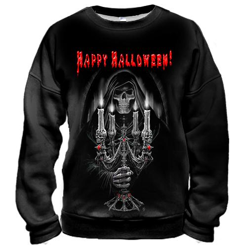 3D свитшот Happy Halloween (с черепом)