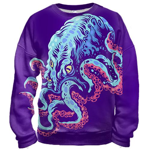 3D свитшот с трехглазым осьминогом