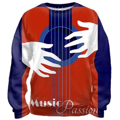 3D свитшот Music Passion