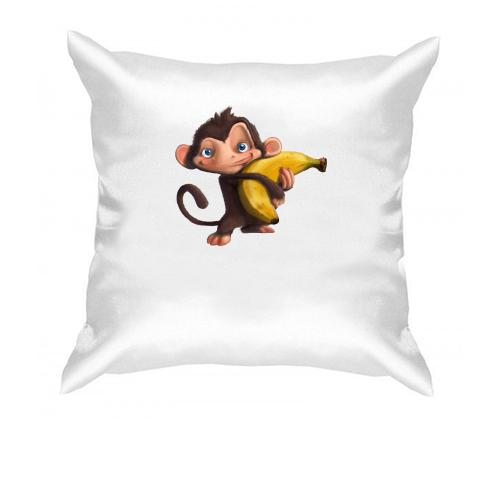 Подушка мавпа з бананом