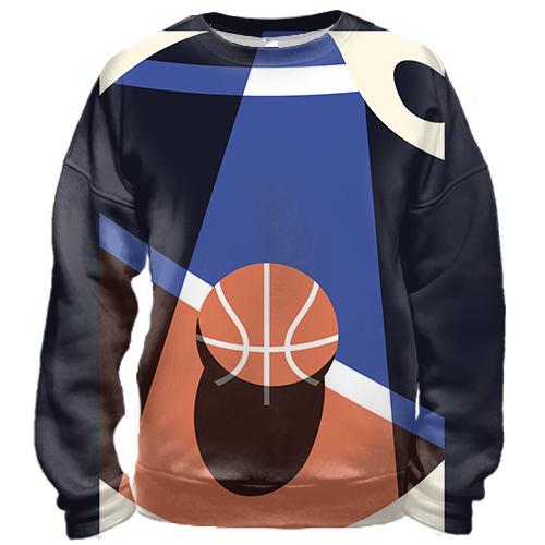 3D свитшот Basketball flat