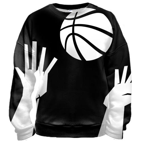 3D свитшот Basketball hand