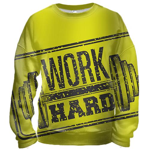 3D свитшот Work Hard