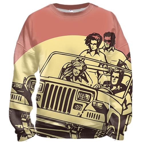 3D свитшот Road Jeep