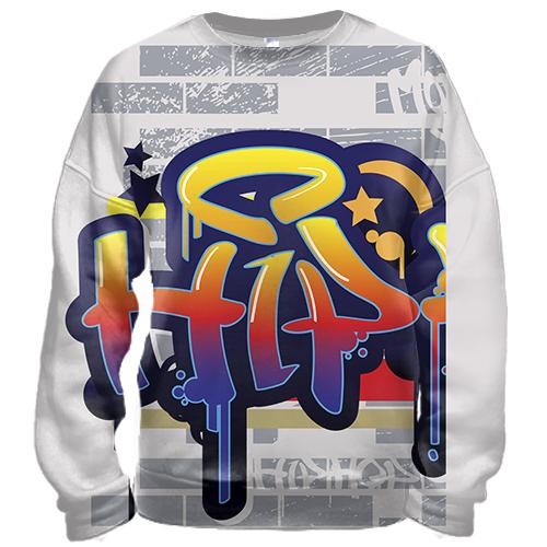 3D світшот Hip Hop graffiti