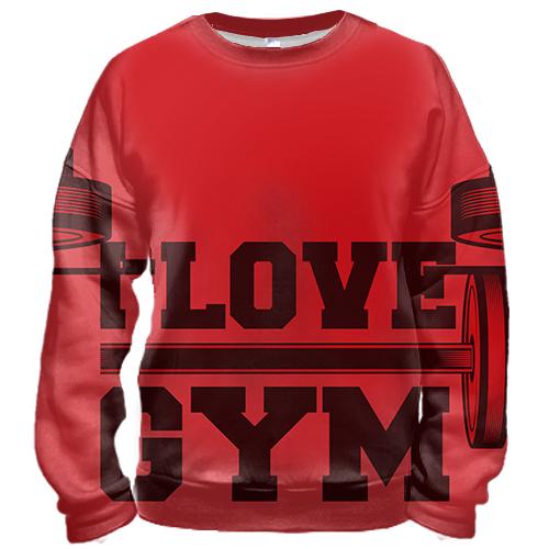 3D свитшот I love gym