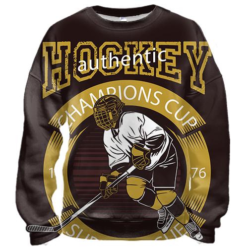 3D свитшот Hockey authentic