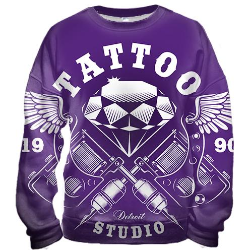 3D свитшот black Tattoo studio