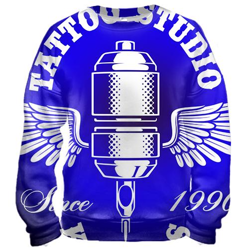 3D свитшот blue Tattoo studio