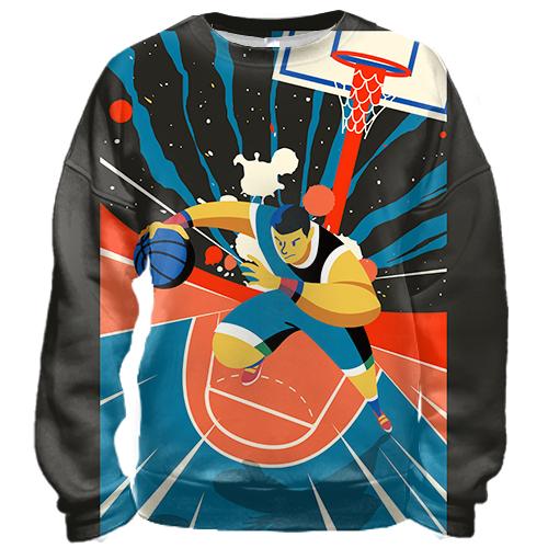 3D свитшот Basketball player Art