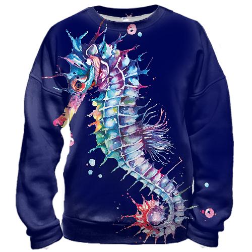 3D світшот Sea ​​Horse Art