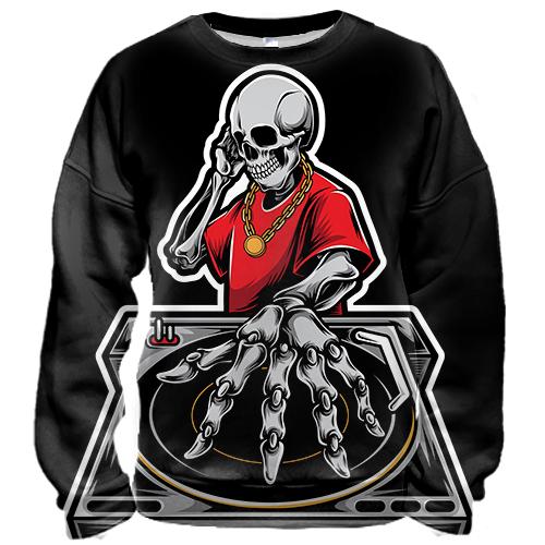 3D свитшот Skull DJ