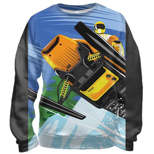 3D світшот Snowmobile bottom view